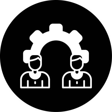 İnsanların vektör illüstrasyon simgesi