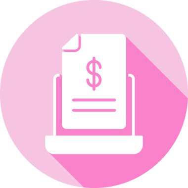 Para için. Web simgesi basit illüstrasyon