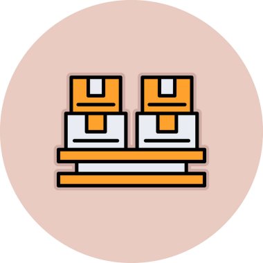 Modern yapı simgesinin vektör illüstrasyonu