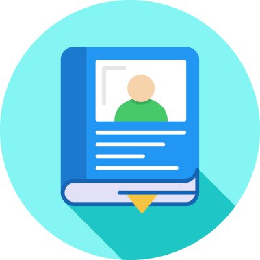 Kitap. Web simgesi basit illüstrasyon