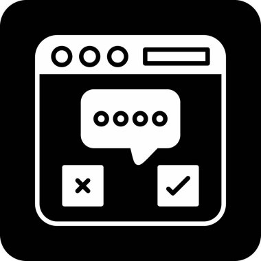 Soyut arkaplanda mesaj simgesi izole edildi