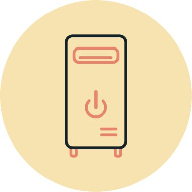 Elektrikli. Web simgesi basit illüstrasyon