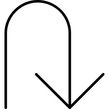 ok yönü konum simgesi ana hat biçiminde