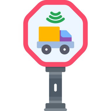 dağıtım simgesi vektör işareti