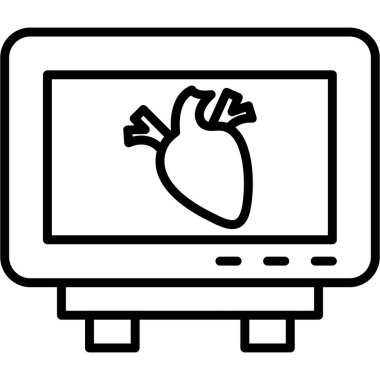 Kalp monitörü ekran simgesi