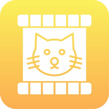 Moda tarzında izole edilmiş hayvan hayvan simgesi