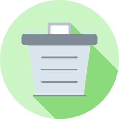 Depo gözü düz vektör simgesi