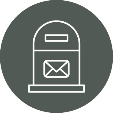 Zarf simgesinin vektör illüstrasyonu