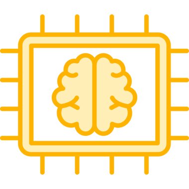 Yapay zeka vektör simgesi