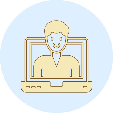 Sosyal medya vektör illüstrasyon tasarımlı dizüstü bilgisayar