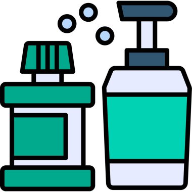 Güzellik kozmetik simgesi - ana hatları - biçiminde