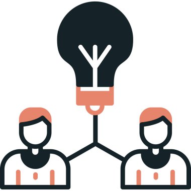 İş takım çalışması vektör simgesi