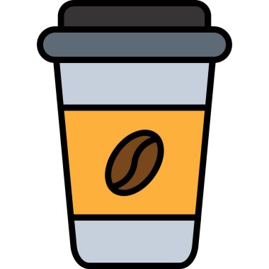 Kahve fincanı ikonu. vektör illüstrasyonu