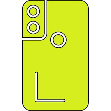 Bir harfin vektör illüstrasyonu