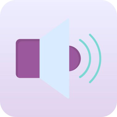 ses hoparlör simgesi, vektör çizim