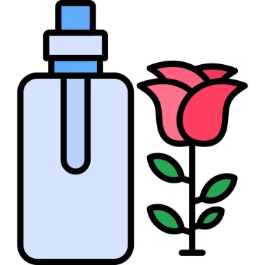 Çiçek. Web simgesi basit illüstrasyon