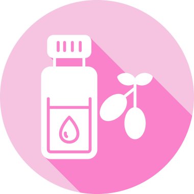 Bir çiçek simgesinin vektör illüstrasyonu