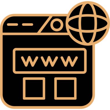 tarayıcı internet tarayıcı vektör simgesi