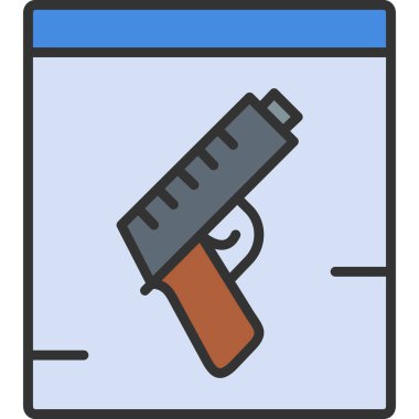 Kurşun. Web simgesi basit illüstrasyon