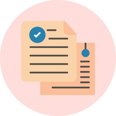 Kontrol listesi. Web simgesi basit illüstrasyon