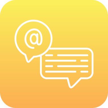 bir sözcük iletisi içeren konuşma balonu