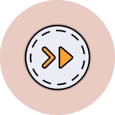 Oyuncu. Web simgesi basit illüstrasyon