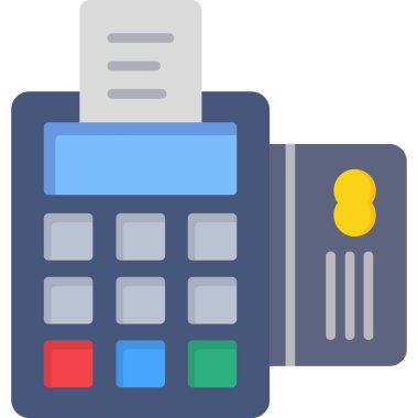 kredi makinesi vektör simgesi