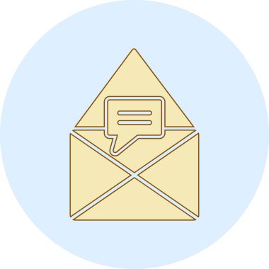 Posta simgesinin vektör illüstrasyonu