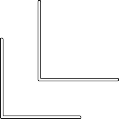 Lüksemburg bayrağının ana hatları.