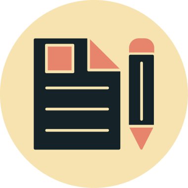 Dosya. Web simgesi basit illüstrasyon