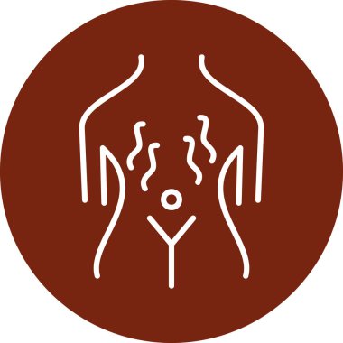 Kalbi olan bir kadının vektör çizimi