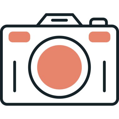 Fotoğraf kamerası vektör simgesi