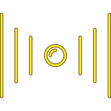 ses dalgası izole vektör simgesi kolayca değiştirilebilir veya düzenlenebilir