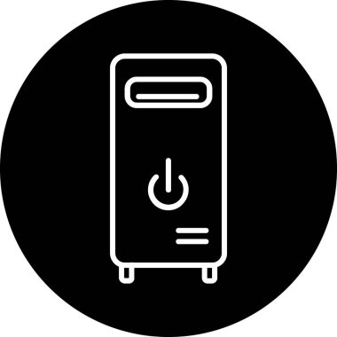 Moda tarzında izole edilmiş elektrik güç simgesi