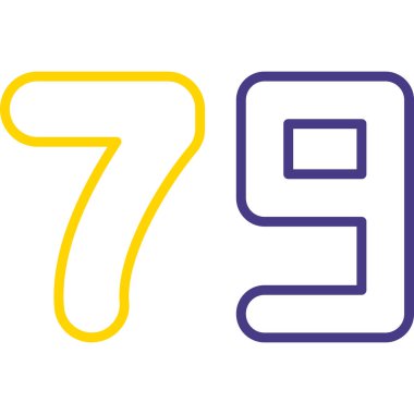 Sekiz numaralı işaret tasarım şablonu. Vektör. Beyaz hatlı menekşe renk simgesi