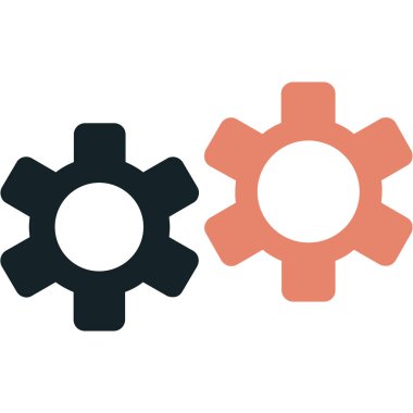 Ayarları web simgesi, vektör çizim