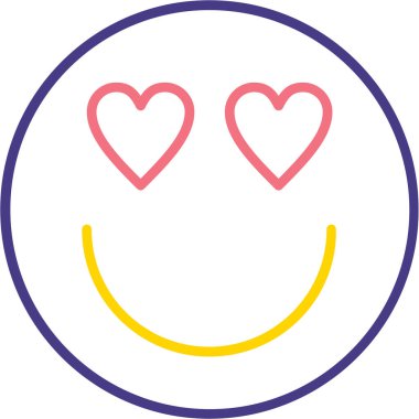 Mutlu yüz simgesi vektör illüstrasyonu