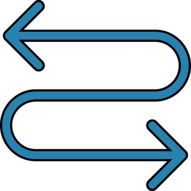 İki ok. Web simgesi basit tasarım