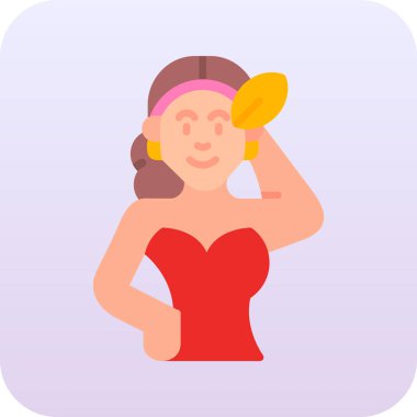 Elinde bir kadeh şarap olan bir kadının vektör çizimi