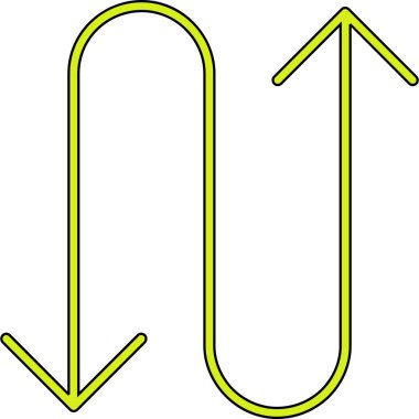 Ok. Web simgesi basit illüstrasyon