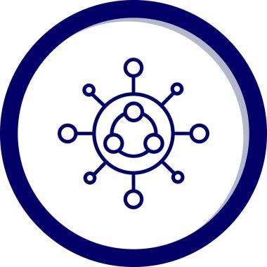 ağ web simgesi basit illüstrasyon