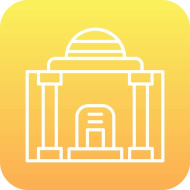 Cami simgesinin vektör illüstrasyonu