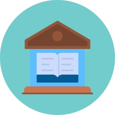 Eğitim düz vektör simgesi. Web için simge.