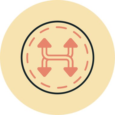 Oklar. Web simgesi basit illüstrasyon