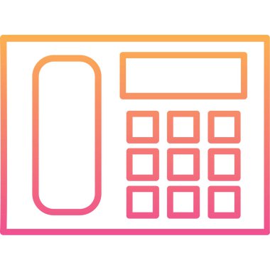 Hesap makinesi. Web simgesi basit illüstrasyon