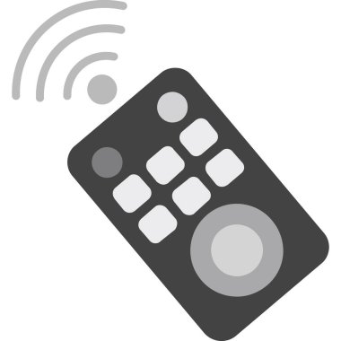 kablosuz kontrol simgesi, vektör illüstrasyonu