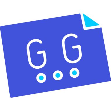 G harfi logo tasarım şablonu elementleri