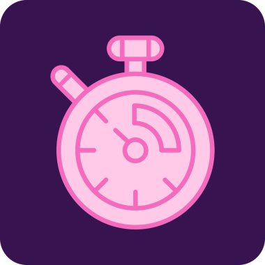 Kronometre simgesi modaya uygun izole edilmiş arkaplan