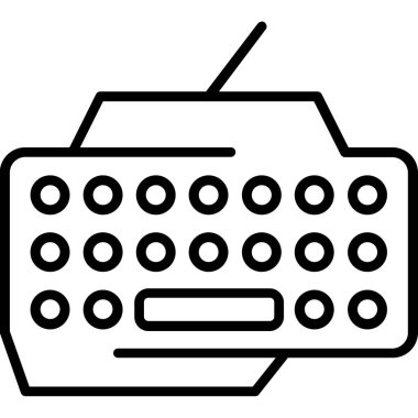 Klavye simgesi vektör illüstrasyonu