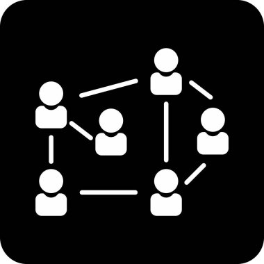 şebeke. Web simgesi basit illüstrasyon